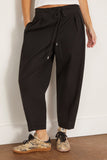 Maria McManus Barrel Leg Drawstring Trouser in Black