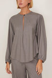 Maria McManus Boho Blouse in Heather Grey