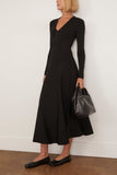 Maria McManus Button Front Dress in Black