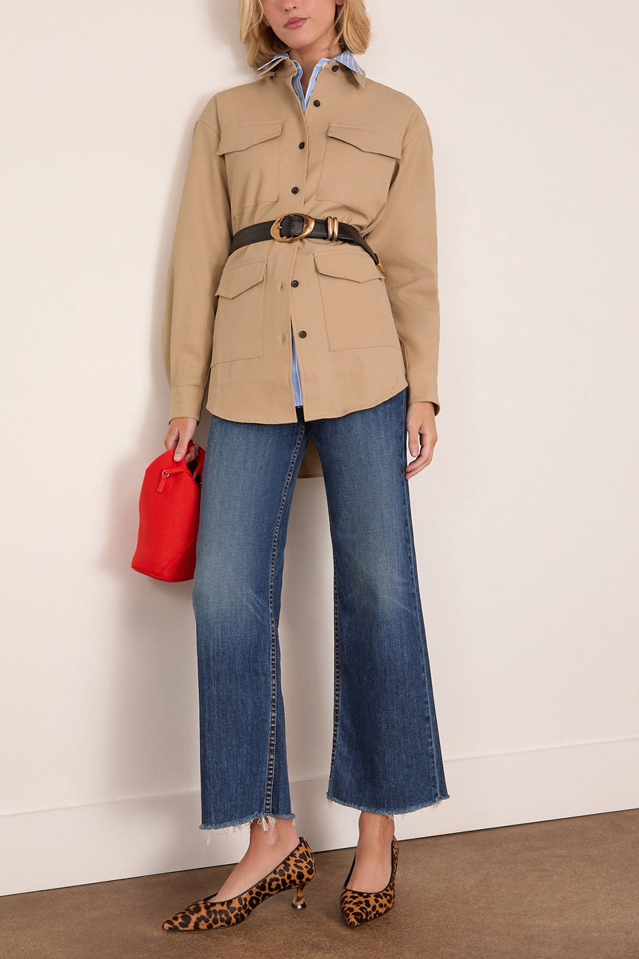 Maria McManus Cargo Jacket in Khaki