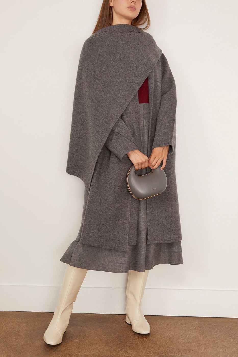 Maria McManus Cloak Sweater Coat in Charcoal