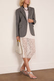 Maria McManus Lace Ruched Skirt in White