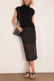 Maria McManus Low Rise Sheer Skirt in Black
