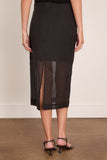 Maria McManus Low Rise Sheer Skirt in Black