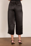 Maria McManus Pull On Wide Leg Crop Pant in Black