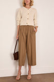 Maria McManus Pull On Wide Leg Crop Pant in Caramel