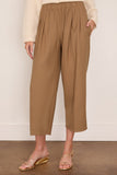 Maria McManus Pull On Wide Leg Crop Pant in Caramel