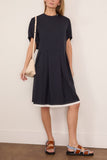 Marni Short Sleeve Dress in Blue/Black