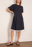 Marni Short Sleeve Dress in Blue/Black