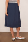 Marni High Waisted Midi Skirt in Ink