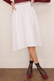 Marni High Waisted Midi Skirt in Lily White