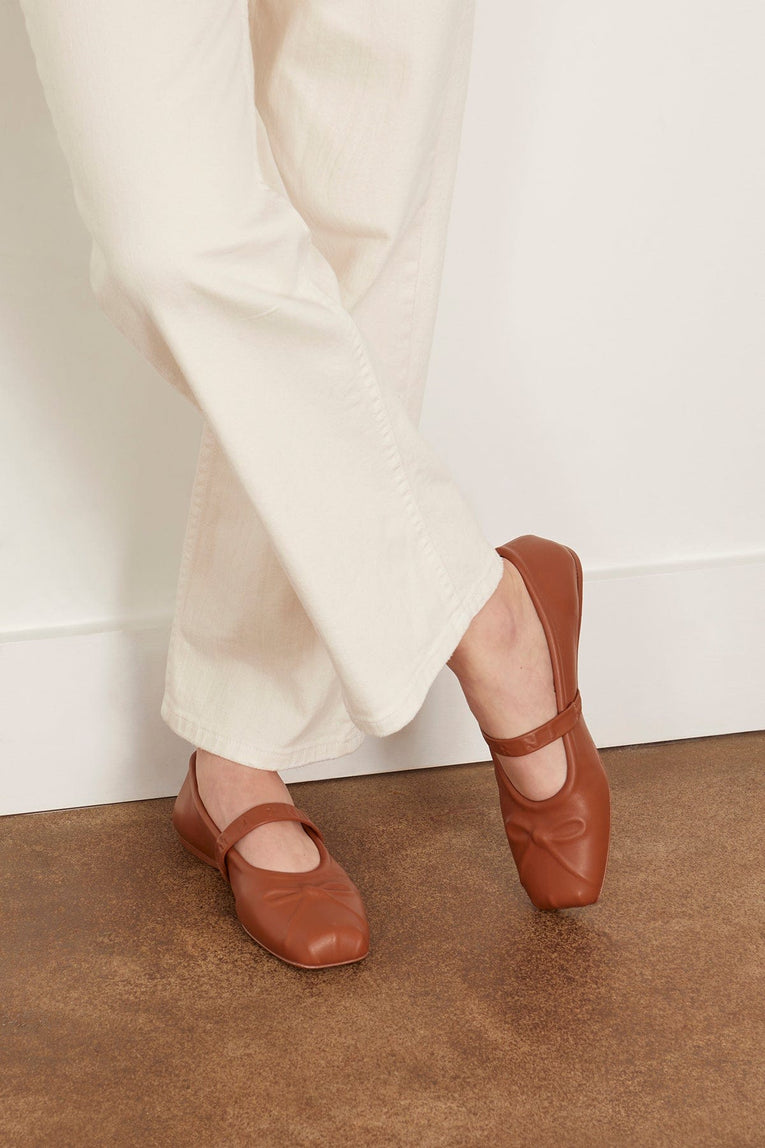 Marni Ballet Flats Mary Jane Shoe in Wood Marni Mary Jane Shoe in Wood