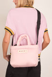 Marni Nylon Puff Small Tote Bag in Cinder Rose