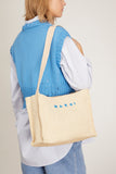 Marni Tote Bags Raffia Small Tote Bag in Silk White Marni Raffia Small Tote Bag in Silk White