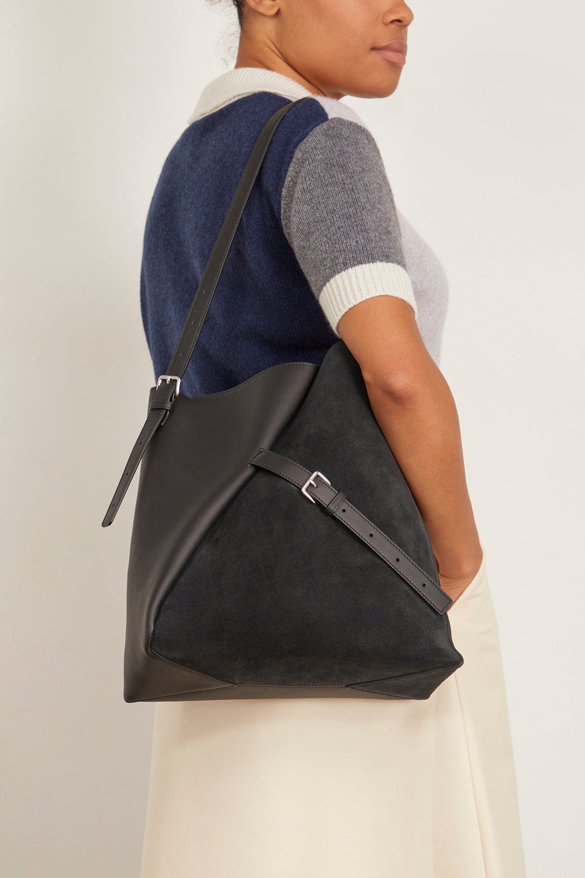 Marni Tote Bags Reverse Hobo Bag in Black Marni Reverse Hobo Bag in Black
