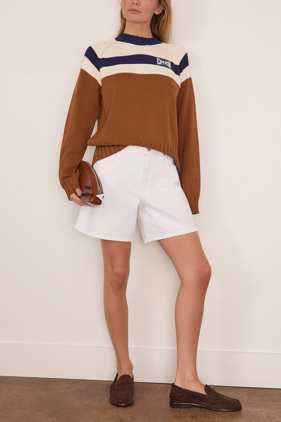 Marni Roundneck Sweater in Tobacco