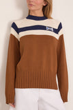 Marni Roundneck Sweater in Tobacco