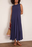Marni Sleeveless Long Dress in Light Navy
