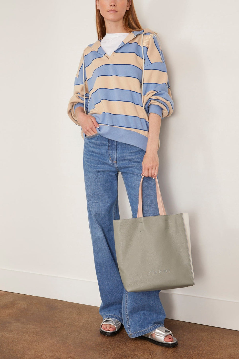 Marni Sweatshirts Sweatshirt in Blue Lilac Sweatshirt in Blue Lilac