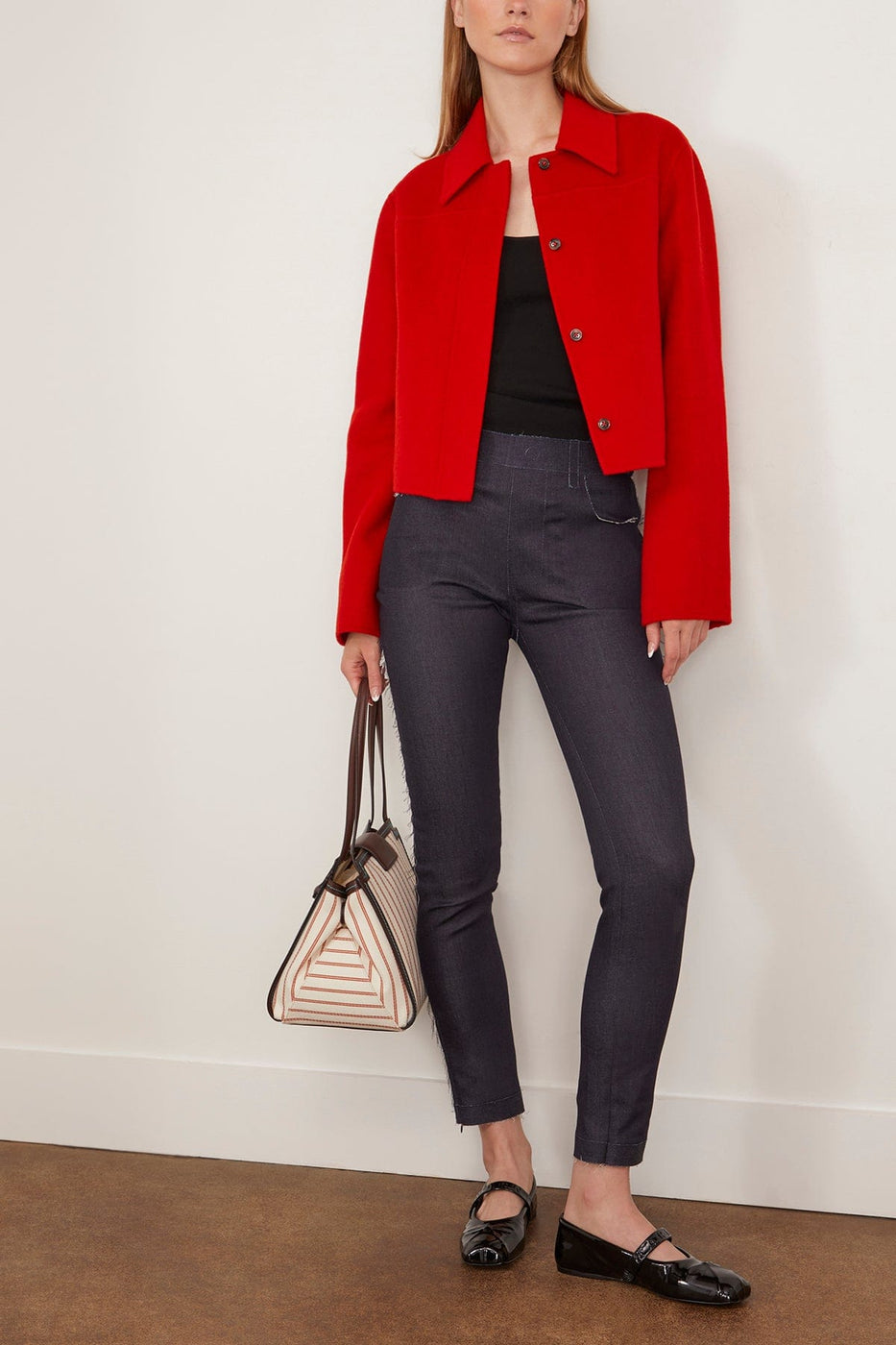 Marni Pants Trompe Loeil Trouser in Blu Black Trompe Loeil Trouser in Blu Black