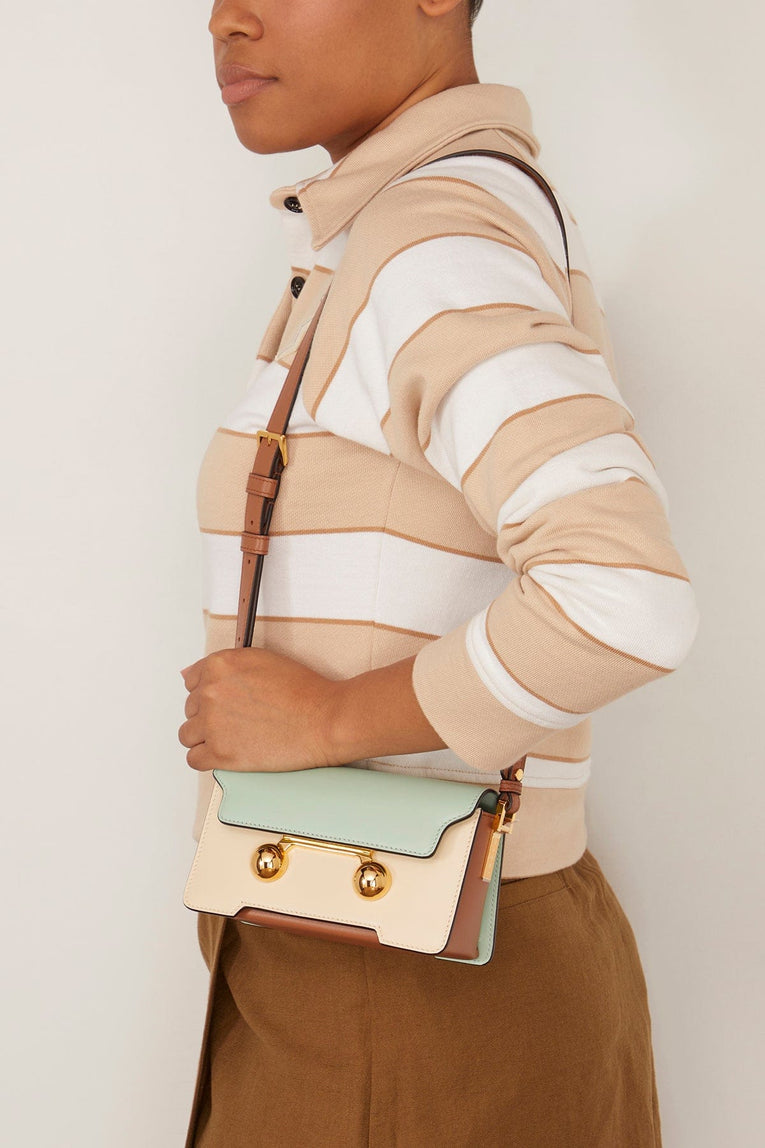 Marni Shoulder Bags Trunkaroo Mini Shoulder Bag in Linden/Shell/Cinnamon Marni Trunkaroo Mini Shoulder Bag in Linden/Shell/Cinnamon