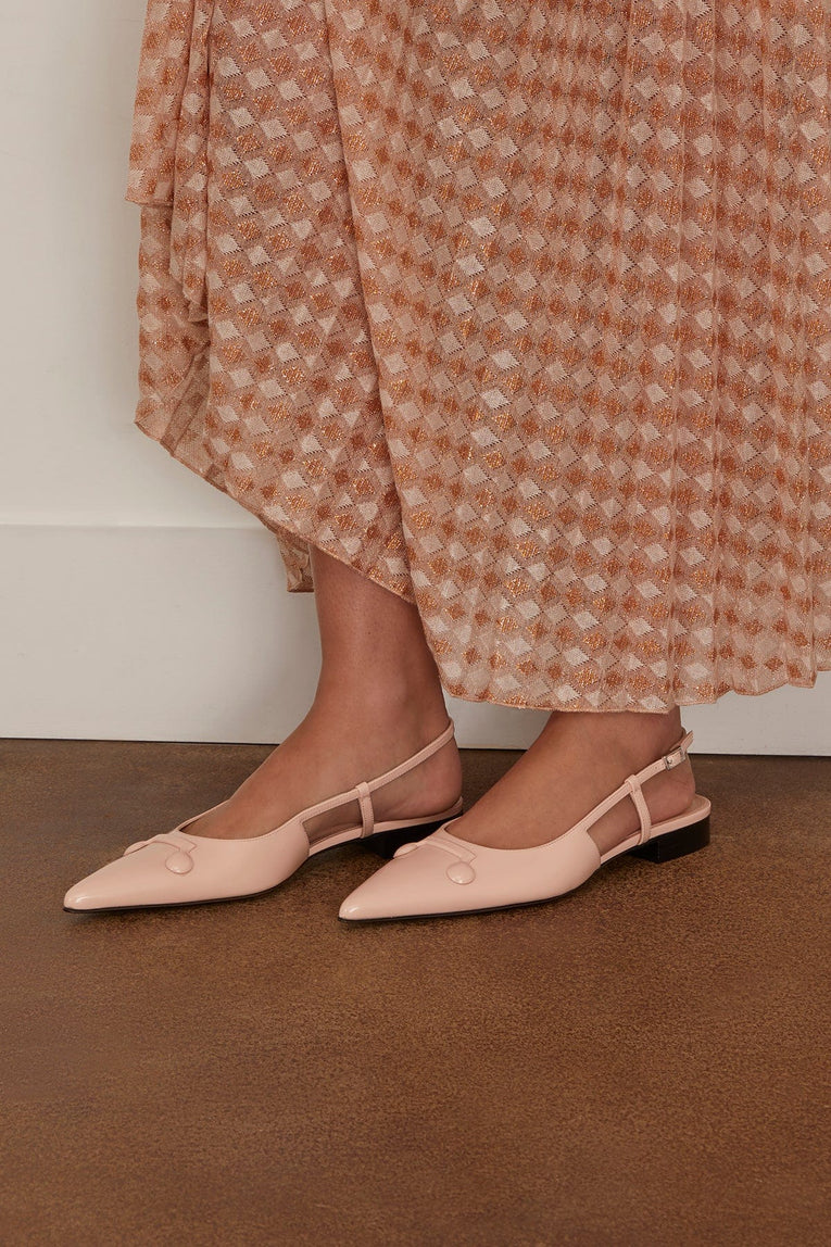 Marni Trunkaroo Pointed Toe Slingback in Pink