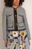 Marni Tweed Jacket in Sky