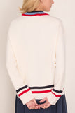 Marni Wool V-Neck Sweater in Cream