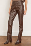 Marni Pants Wool and Coated Fabric Trouser in Moca/Chestnut Marni Wool and Coated Fabric Trouser in Moca/Chestnut