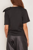 Max Mara Colle Knitted Blouse in Black