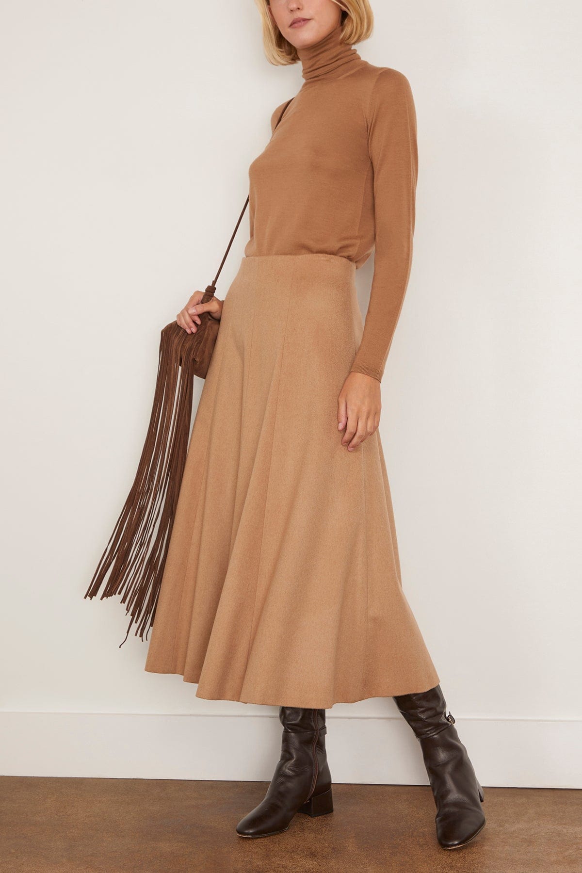 Max Mara Geneve Skirt in Camel – Hampden Clothing