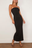 THE PARK Kate Maxi Tube Dress in Black
