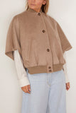 Max Mara Leticia Cape Wrap in Beige