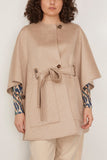 Max Mara Ring Cape in Beige