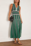 Max Mara Tallone Knitted Dress in Green
