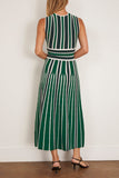 Max Mara Tallone Knitted Dress in Green