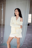 Dorothee Schumacher Sweaters Modern Statements Cardigan in Lemon Dorothee Schumacher Modern Statements Cardigan in Lemon