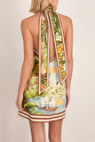 Alemais Toucan Tango Halter Mini Dress in Multi
