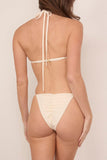MORE NOIR Maya Bikini in Alabaster Cream