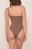 MORE NOIR Ramona One Piece in Taupe