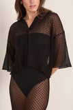 MORE NOIR Riley Top in Black