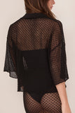 MORE NOIR Riley Top in Black