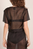 MORE NOIR West Top in Black