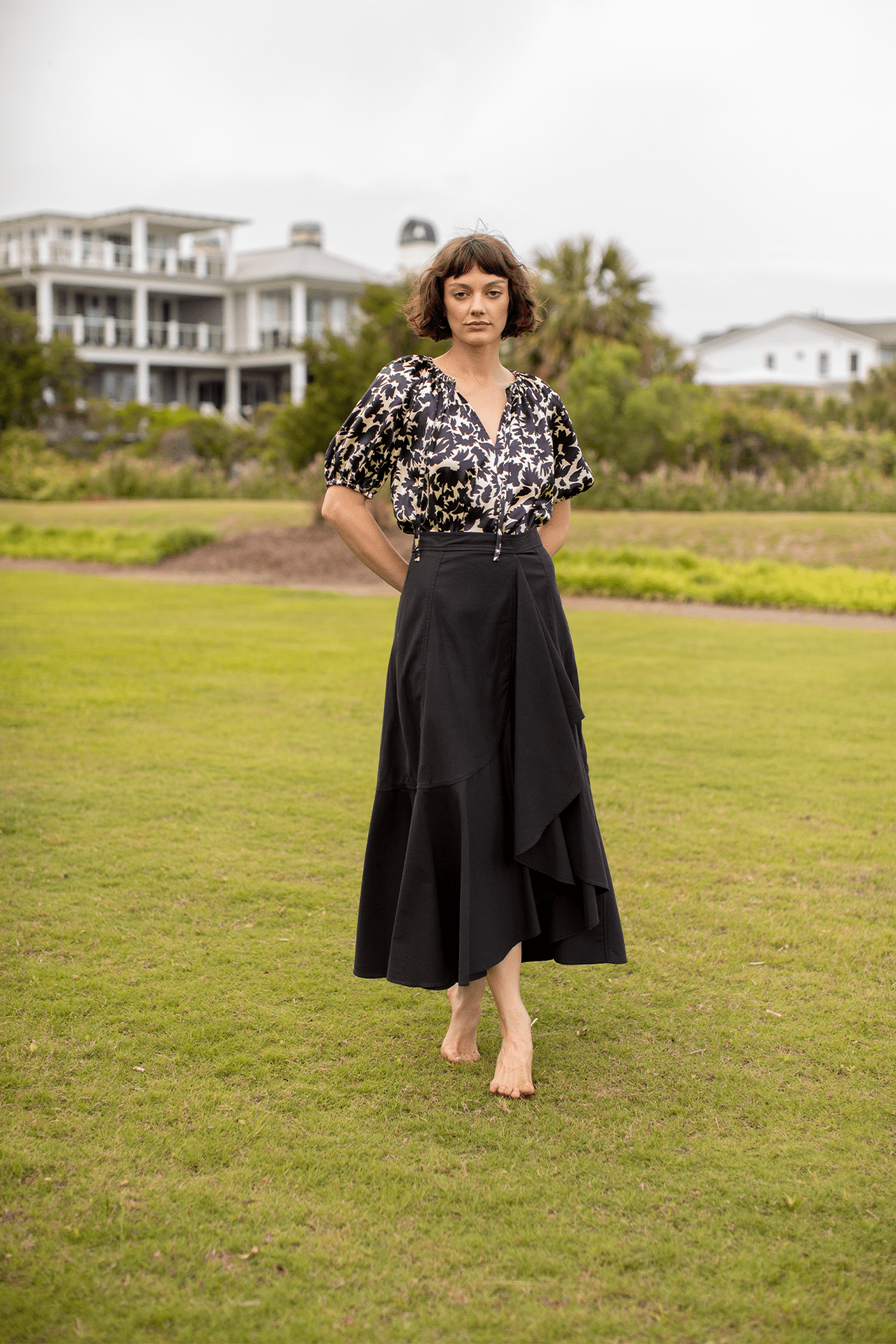 Ulla Johnson Skirts Sabina Skirt in Noir Sabina Skirt in Noir