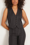 Nili Lotan Tops Angelina Vest in Black Pinstripes Angelina Vest in Black Pinstripes
