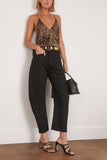 Nili Lotan Emile Cami Top in Vintage Leopard Print