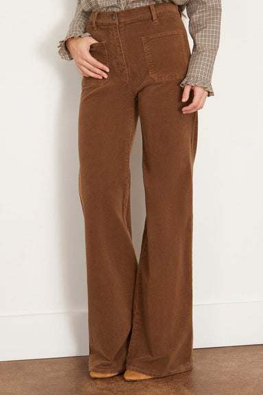 Florence Pant in Cigar Brown