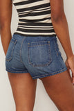 Nili Lotan Harley Denim Short in Classic Wash