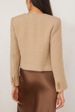 Nili Lotan Jackets Patti Short Jacket in Khaki Patti Short Jacket in Khaki