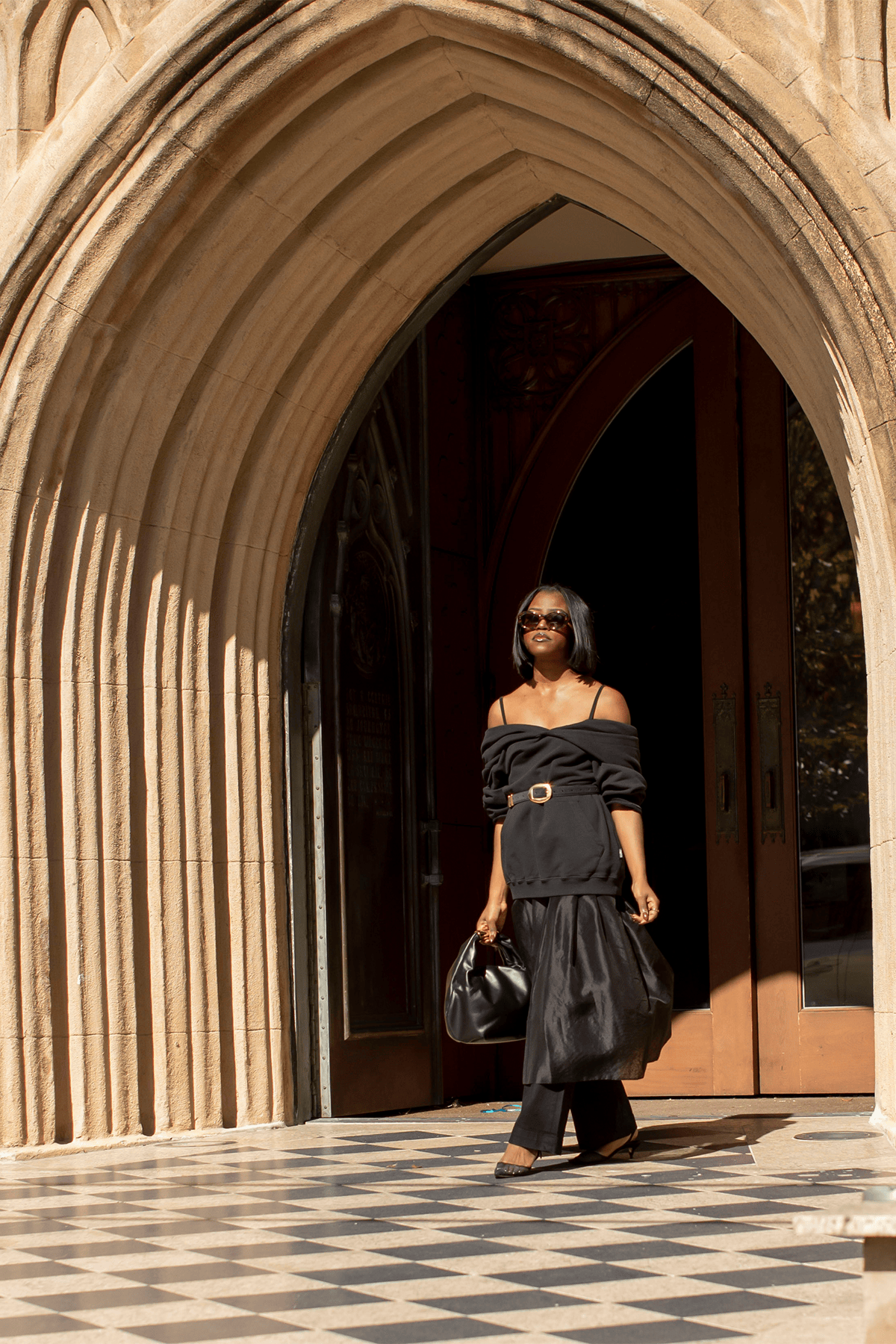 Tibi Organza Full Skirt in Black